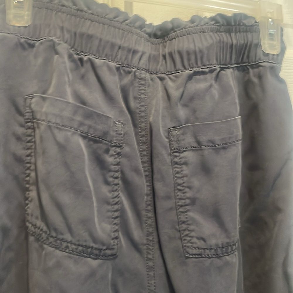 LOFT lyocell wide leg drawstring pants. - Picture 4 of 8